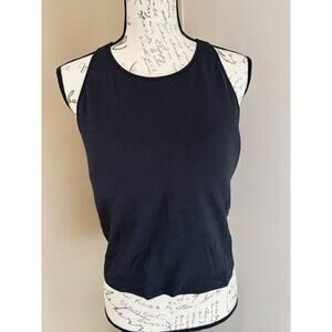 CALIA WOMEN'S Racer Back Athletic Performance Tank Top BLACK XL Built in Bra